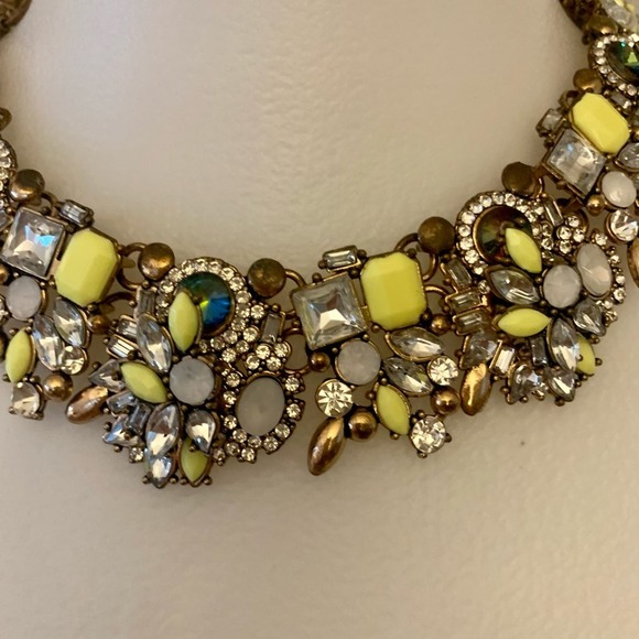 Statement Necklace Gold Multicolor - Picture 4 of 10